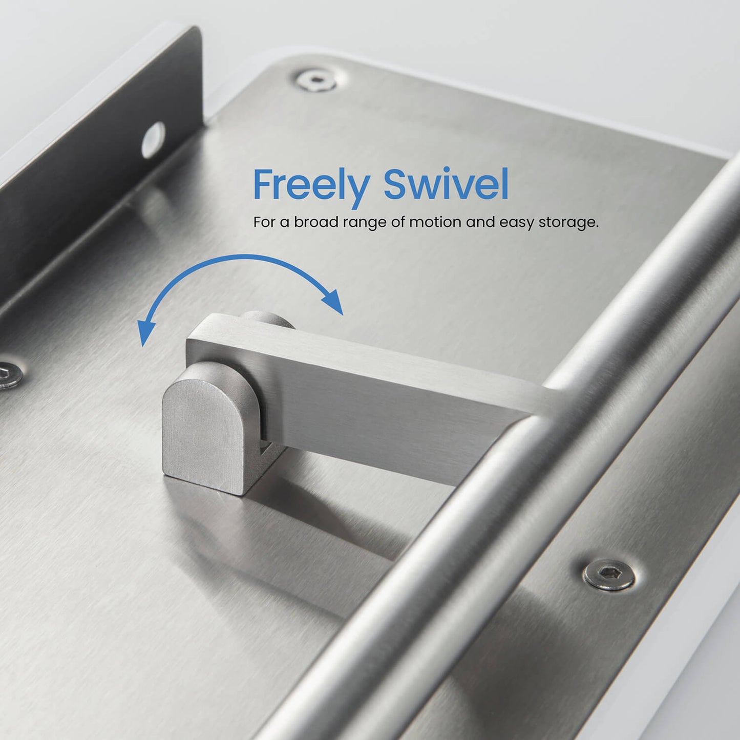 Stainless Steel Double Tissue Holder with ABS Shelf AA110055