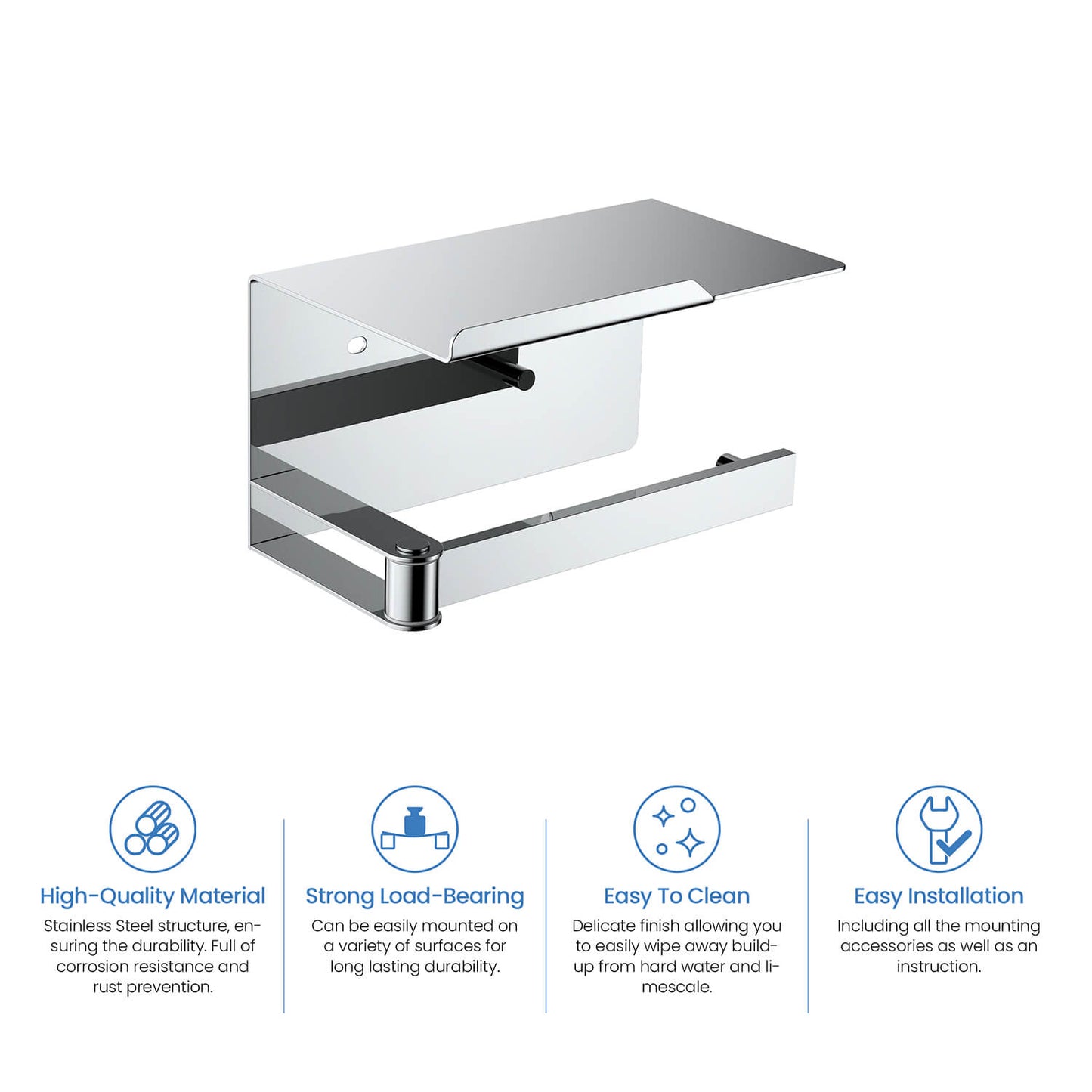 Stainless Steel Swivel Tissue Holder Shelf AA110056