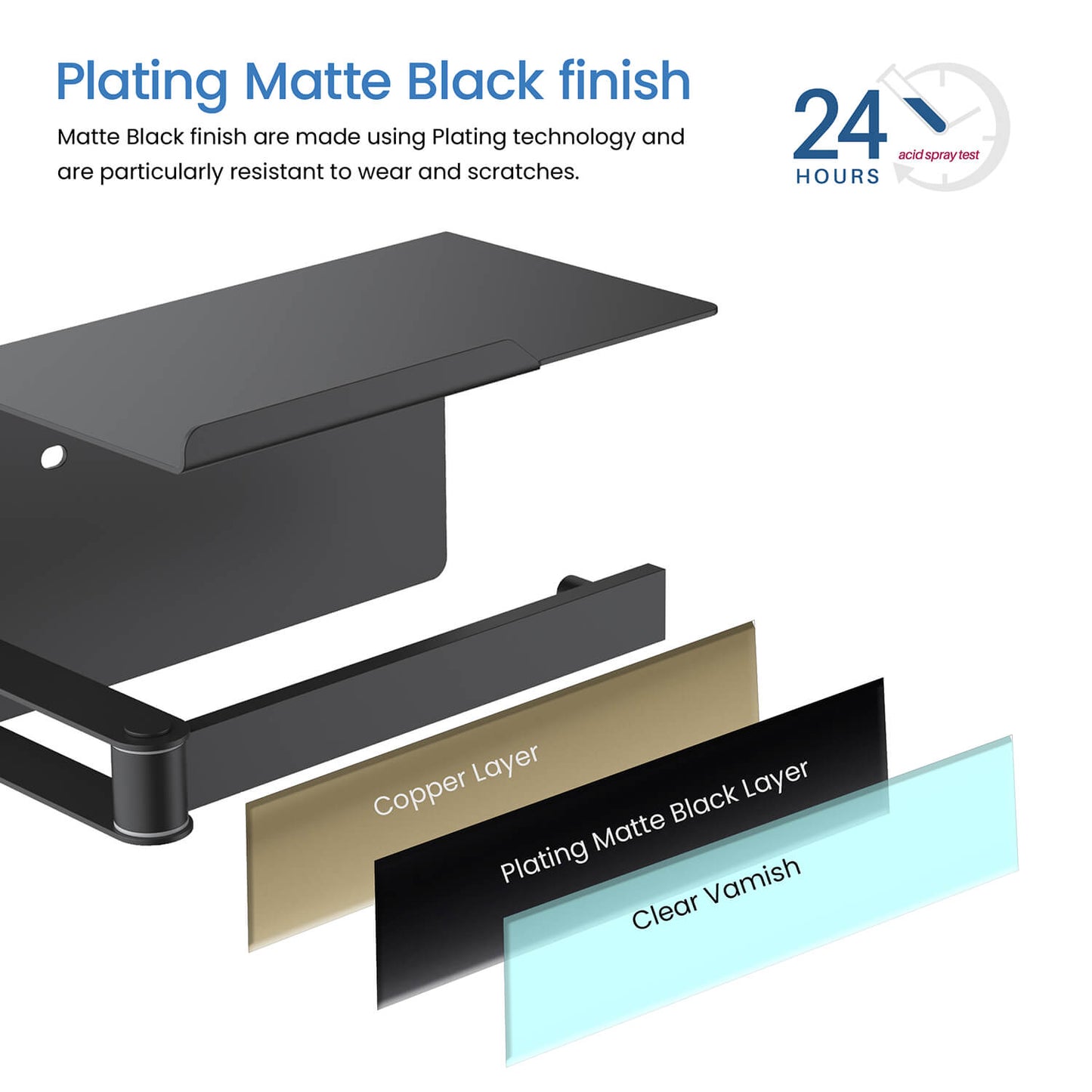 Stainless Steel Swivel Tissue Holder Shelf AA110056
