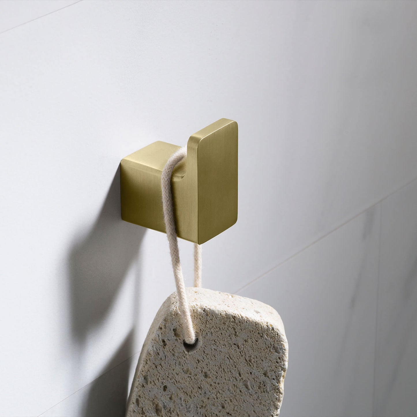 Aquavit wall mounted brass robe hook AA120011