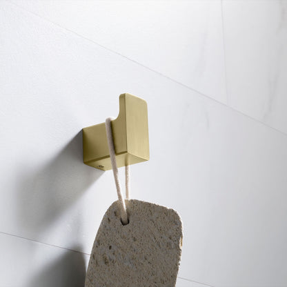 Aquavit wall mounted brass robe hook AA120011