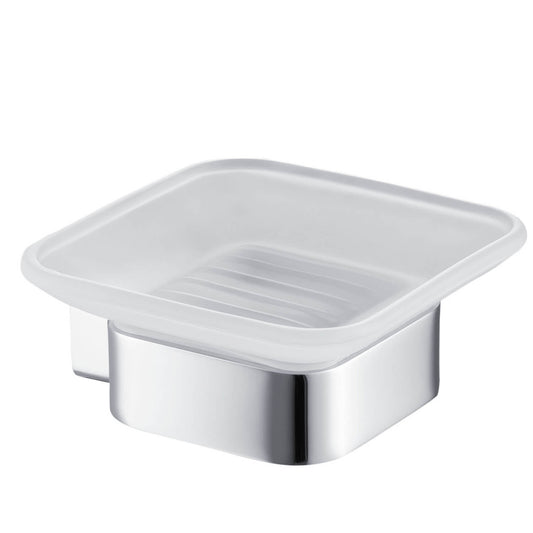 Chic Durable Brass Soap Dish Holder With Glass Dish AA120021