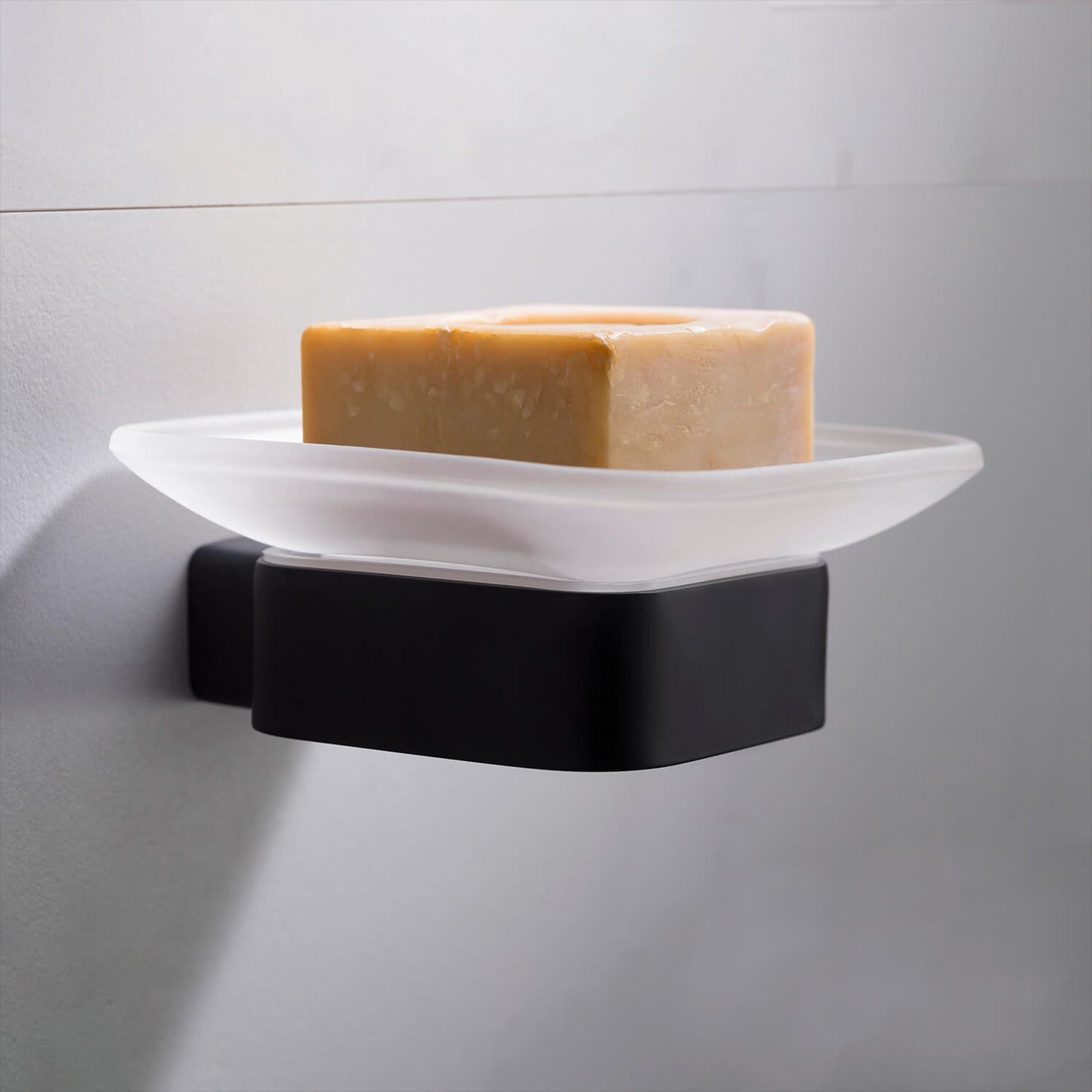 Chic Durable Brass Soap Dish Holder With Glass Dish AA120021