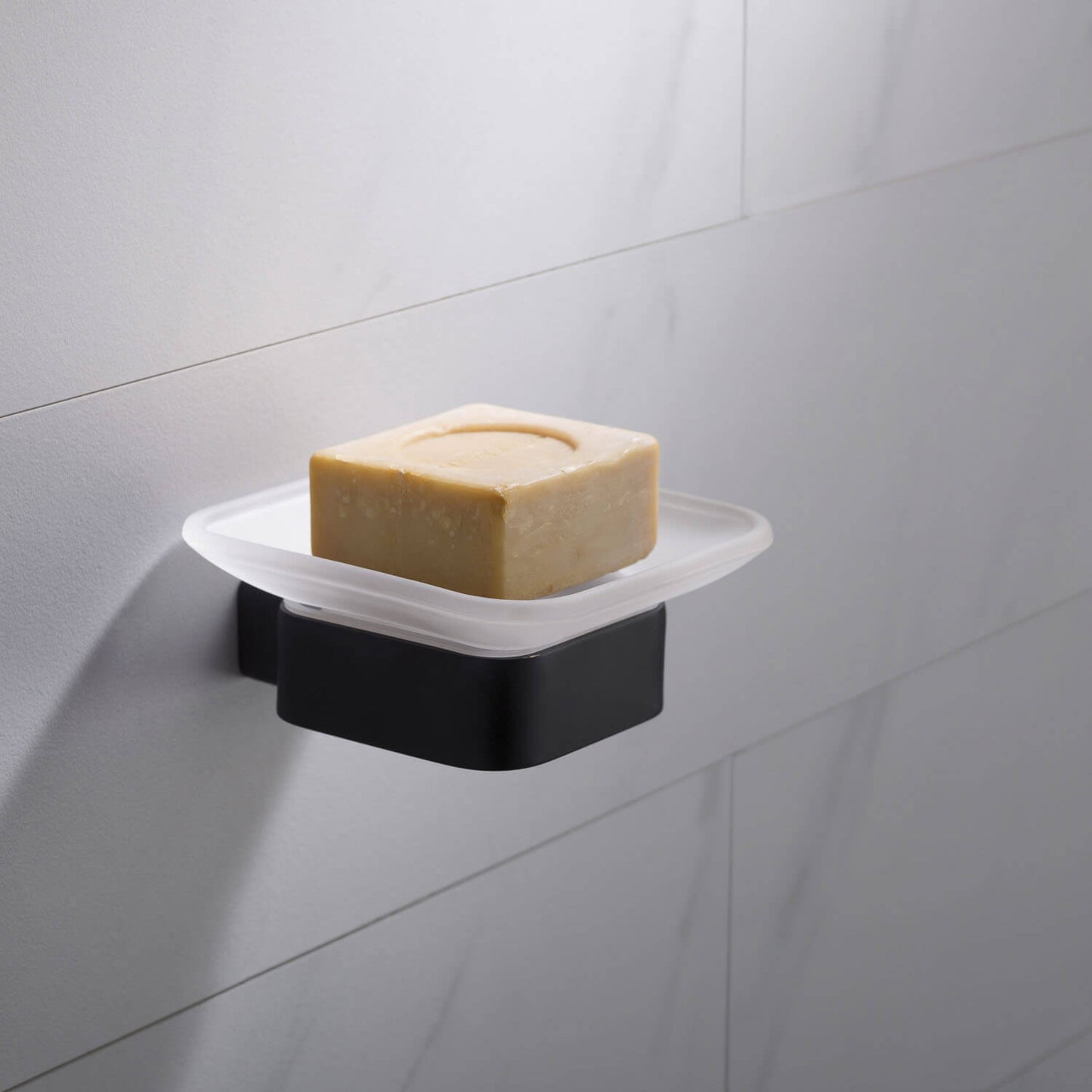 Chic Durable Brass Soap Dish Holder With Glass Dish AA120021