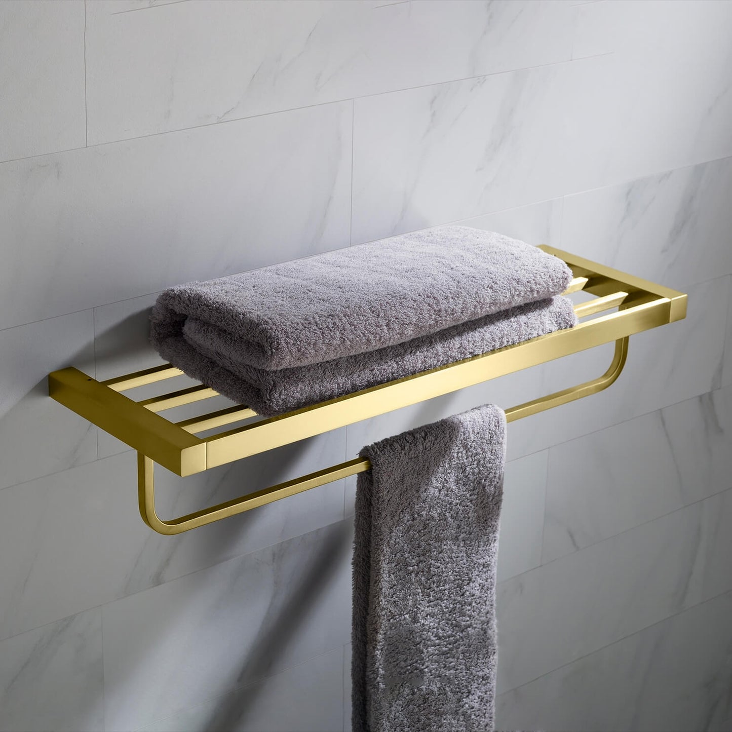Chic Brass Towel Rack with square brass tube AA120058