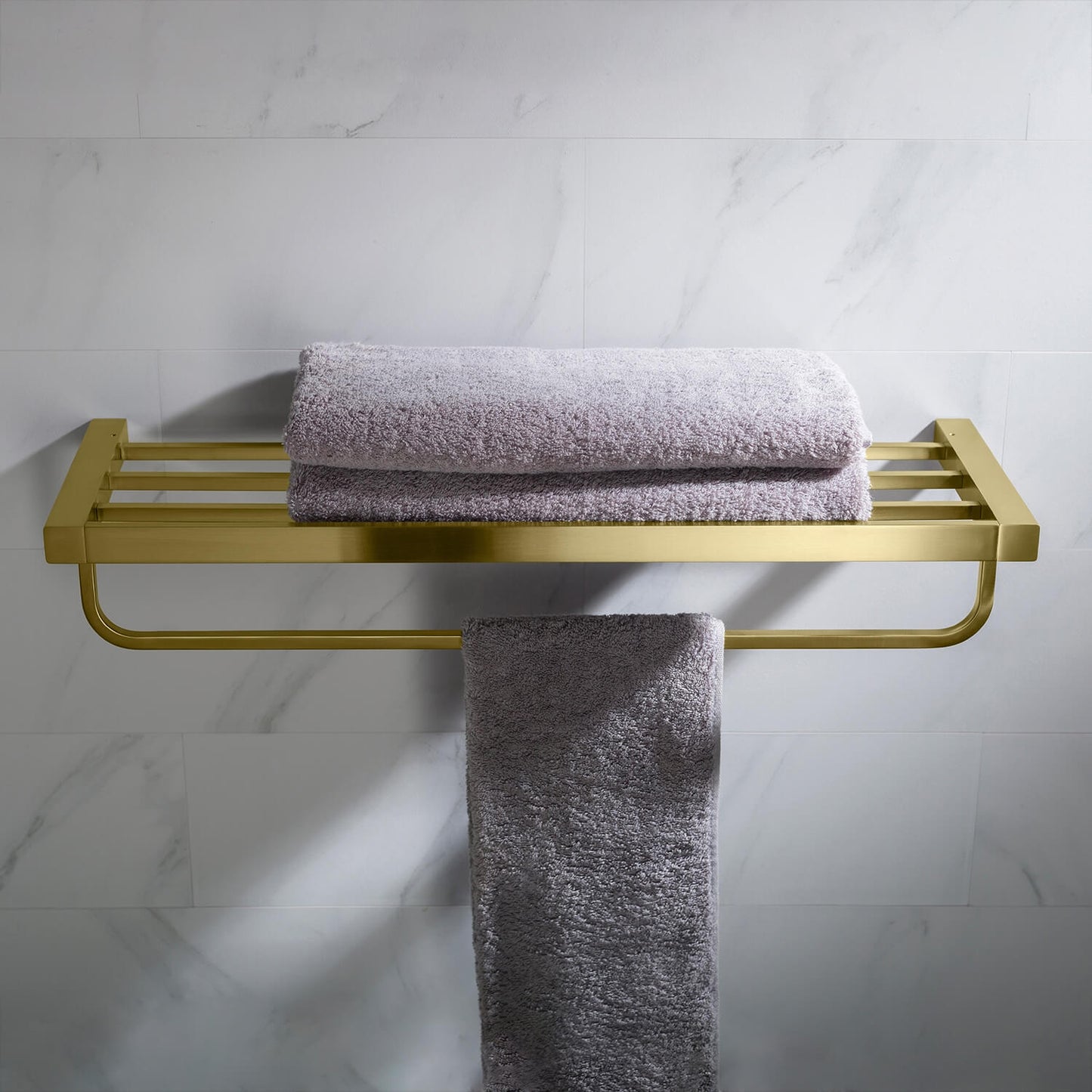 Chic Brass Towel Rack with square brass tube AA120058