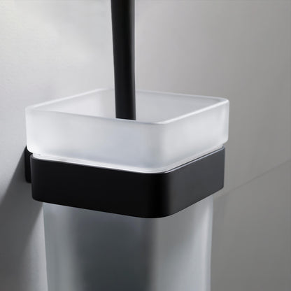 Chic Wall-Fixed Brass Holder with Frosted Glass Cup AA120061