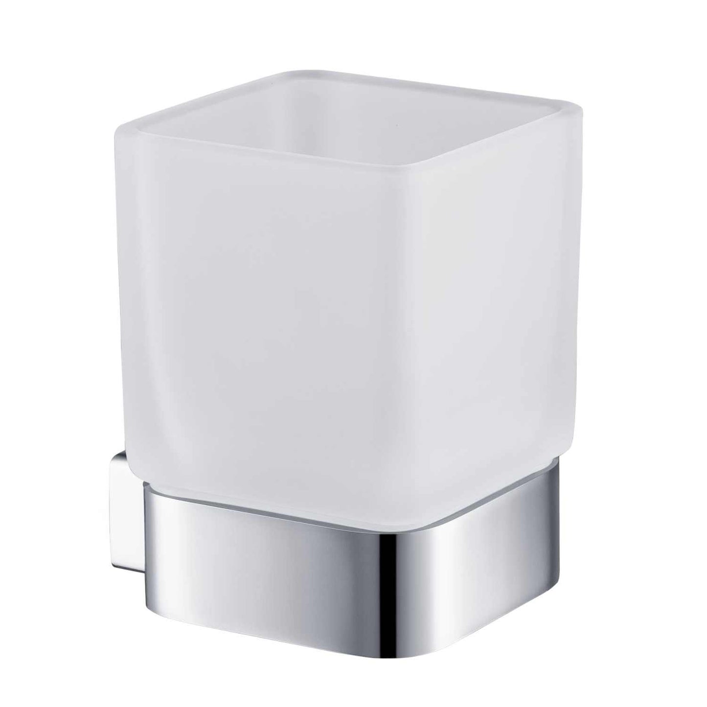 Chic Brass Holder Single Frosted Glass Tumbler AA120131
