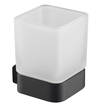 Chic Brass Holder Single Frosted Glass Tumbler AA120131