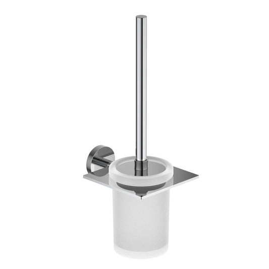 Luxury Toilet Brush Set SUS304 Steel With Frosted Glass bottle AA160061