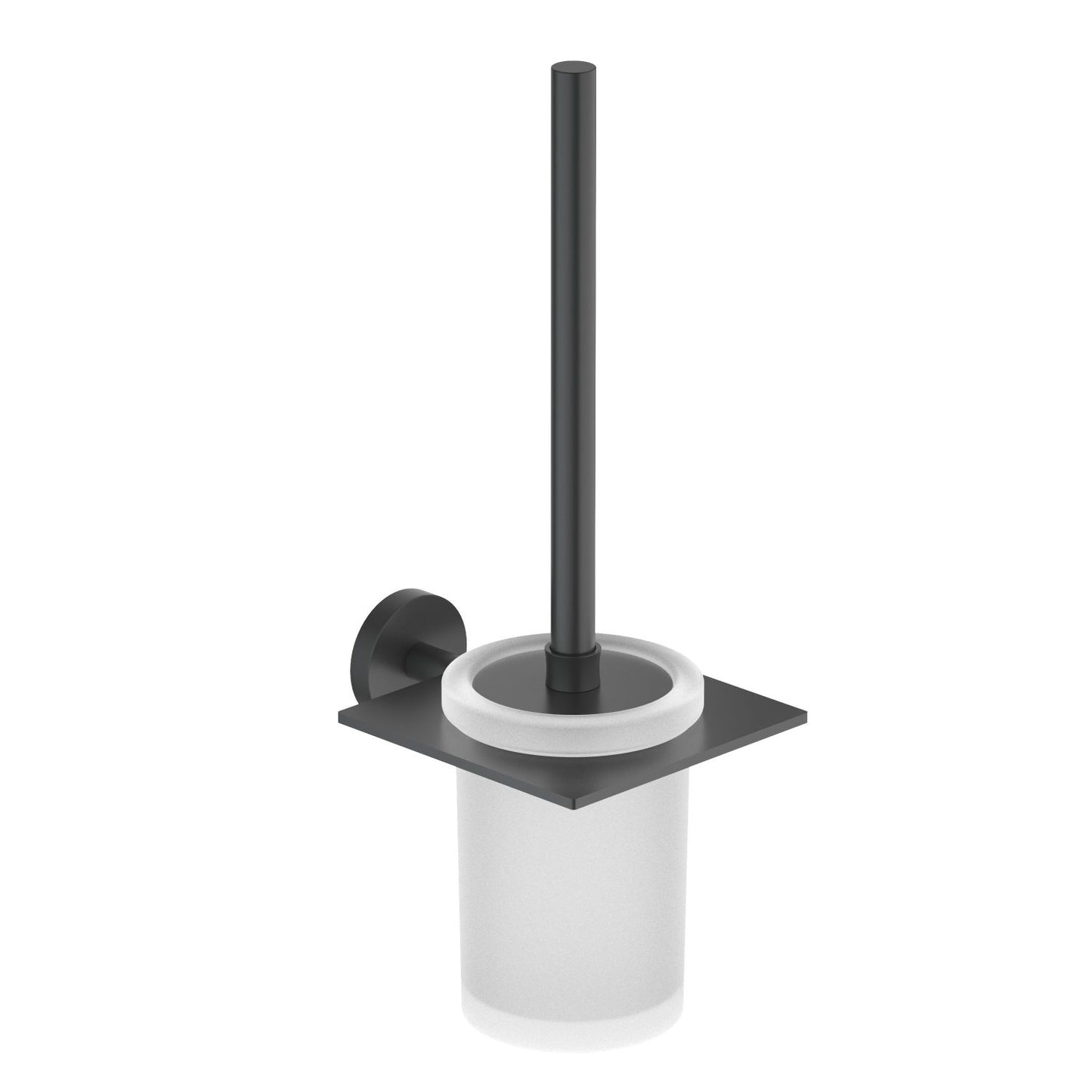 Luxury Toilet Brush Set SUS304 Steel With Frosted Glass bottle AA160061