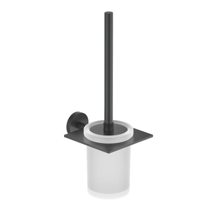 Luxury Toilet Brush Set SUS304 Steel With Frosted Glass bottle AA160061