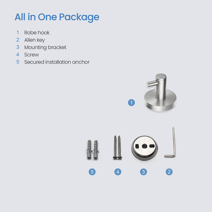 Solid brass bathroom robe hook AA260011