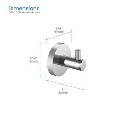 Solid brass bathroom robe hook AA260011