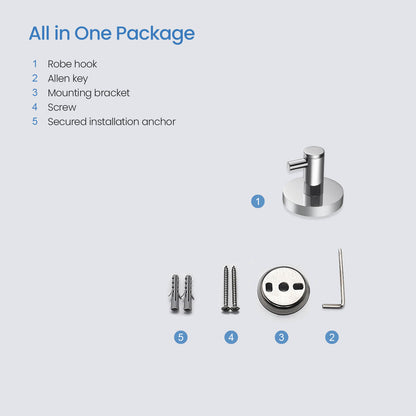 Solid brass bathroom robe hook AA260011