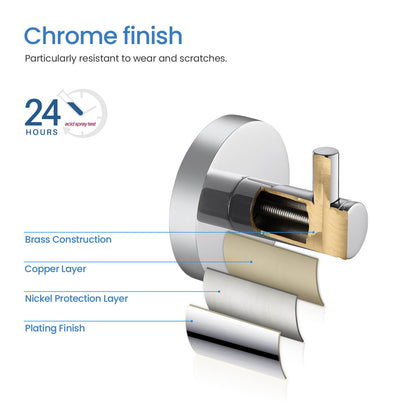 Solid brass bathroom robe hook AA260011