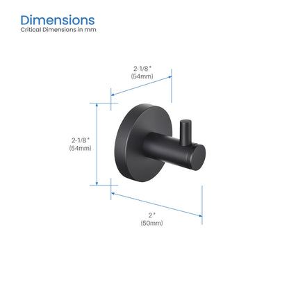 Solid brass bathroom robe hook AA260011