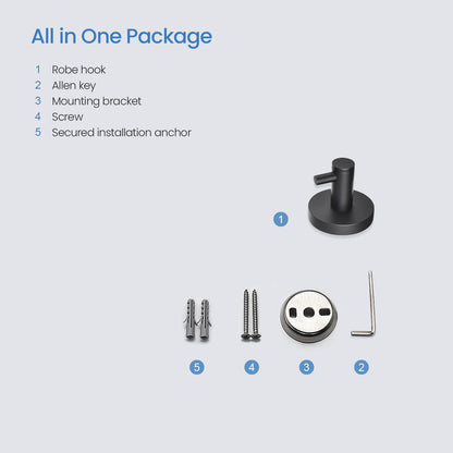 Solid brass bathroom robe hook AA260011