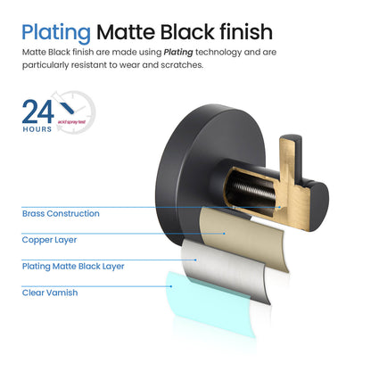 Solid brass bathroom robe hook AA260011