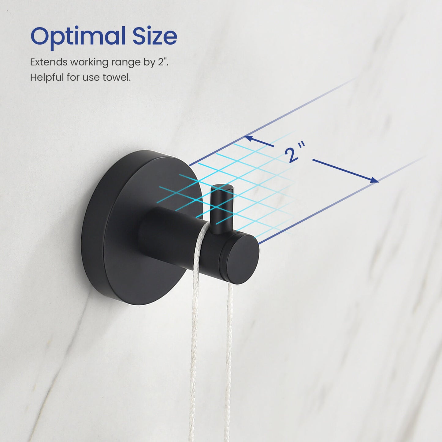 Solid brass bathroom robe hook AA260011