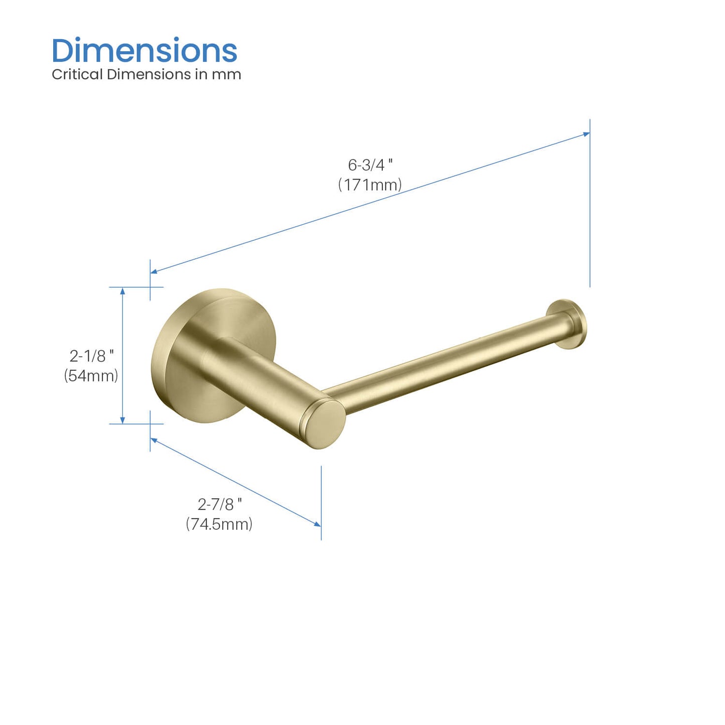 Premium Design Brass Tissue Holder Without AA260041