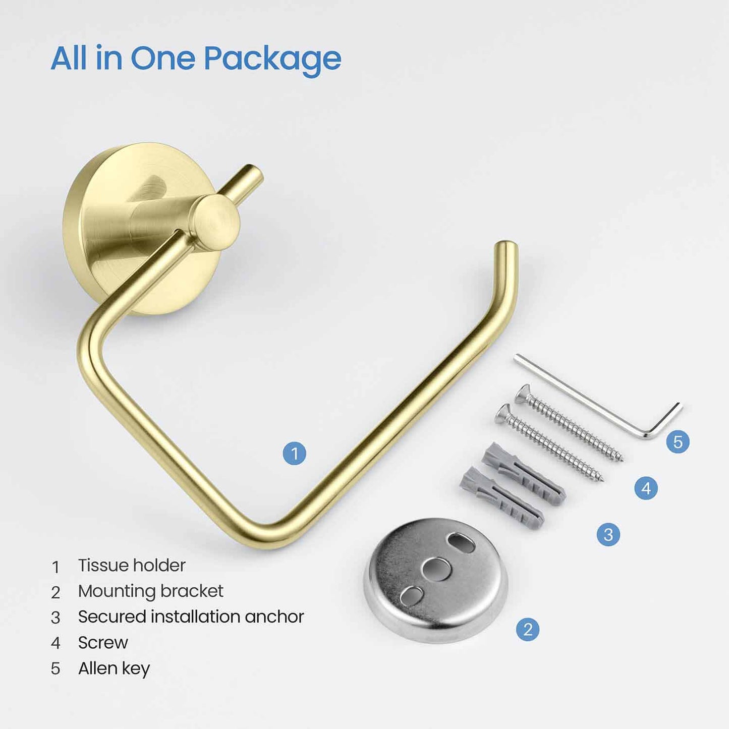 Functional  Brass Tissue Holder AA260043