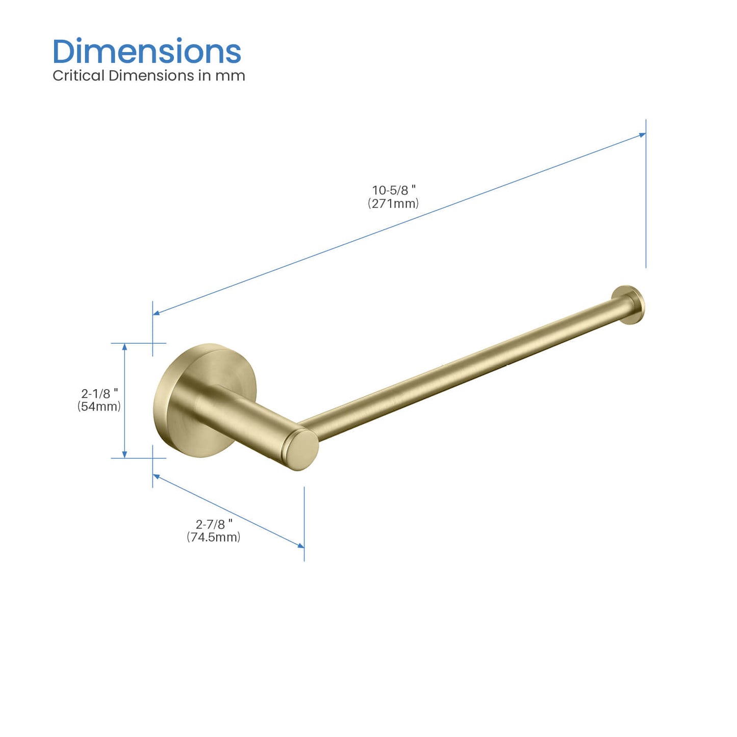 Brass Towel Ring with Modern Touch AA260050
