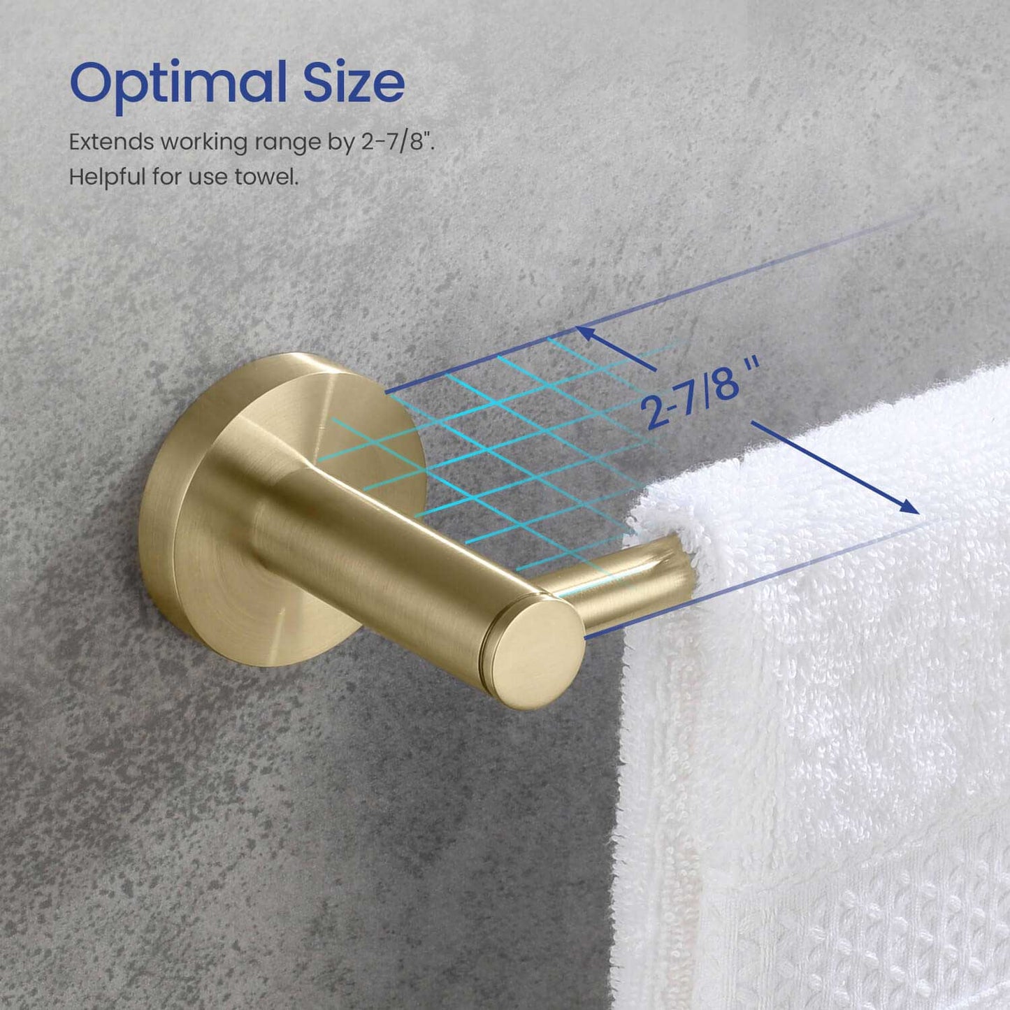 Brass Towel Ring with Modern Touch AA260050