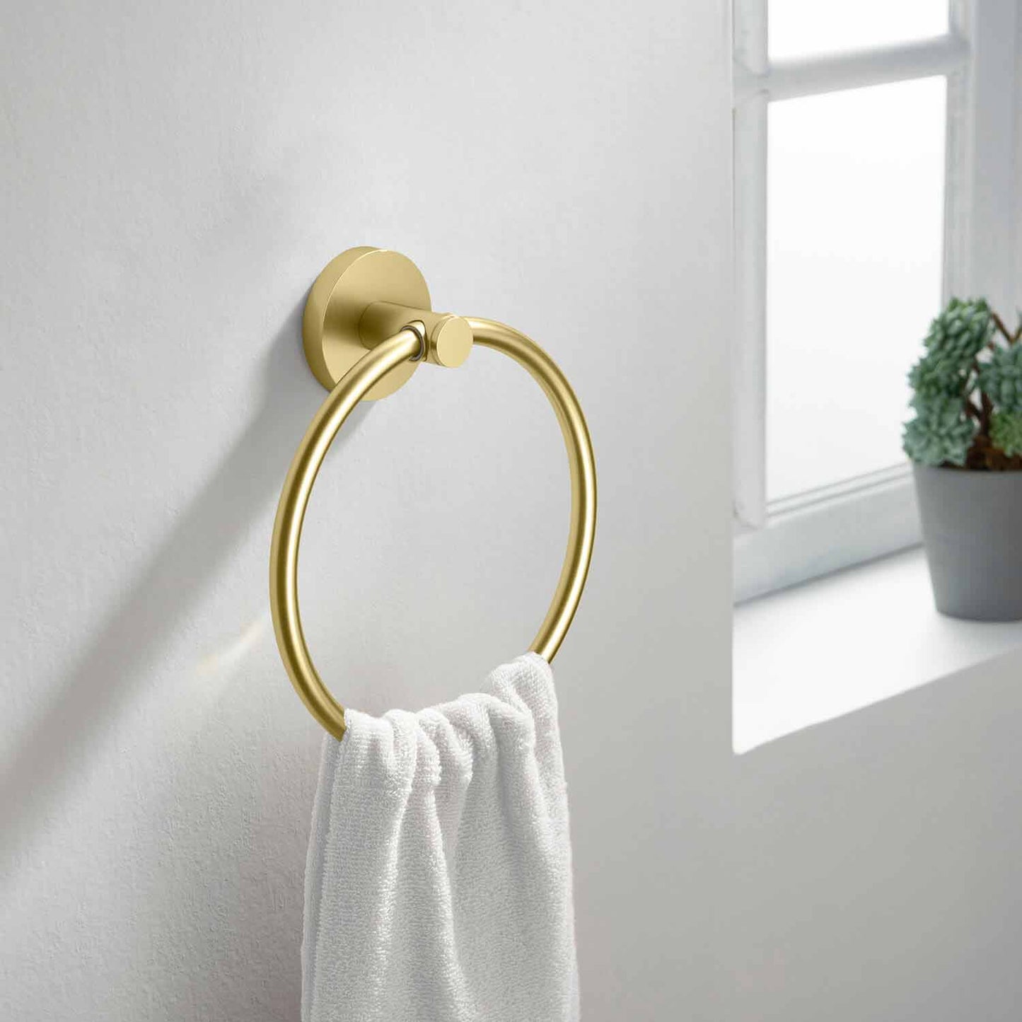 Stylish Brass Towel Ring AA260051