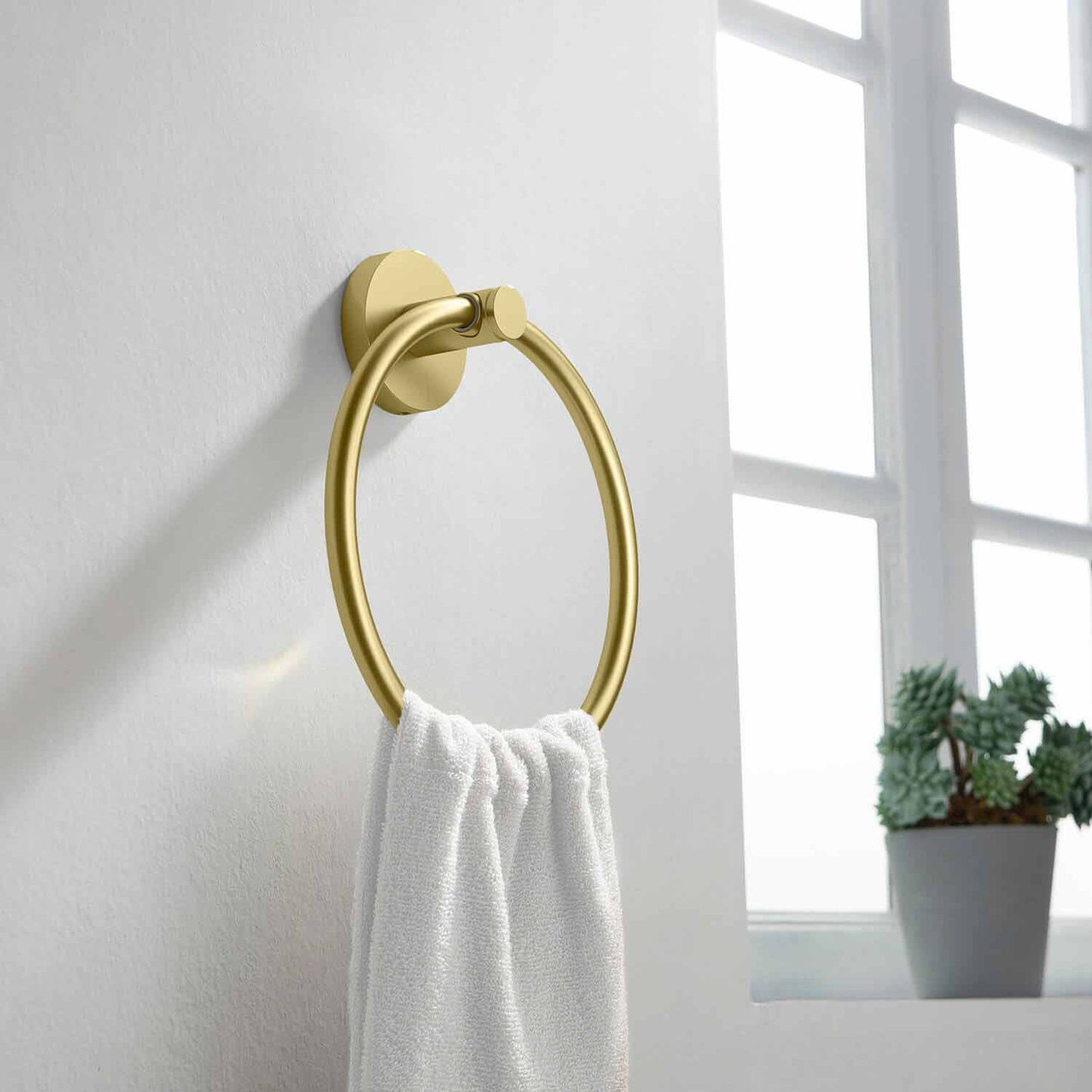 Stylish Brass Towel Ring AA260051