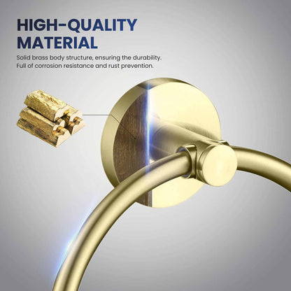 Stylish Brass Towel Ring AA260051