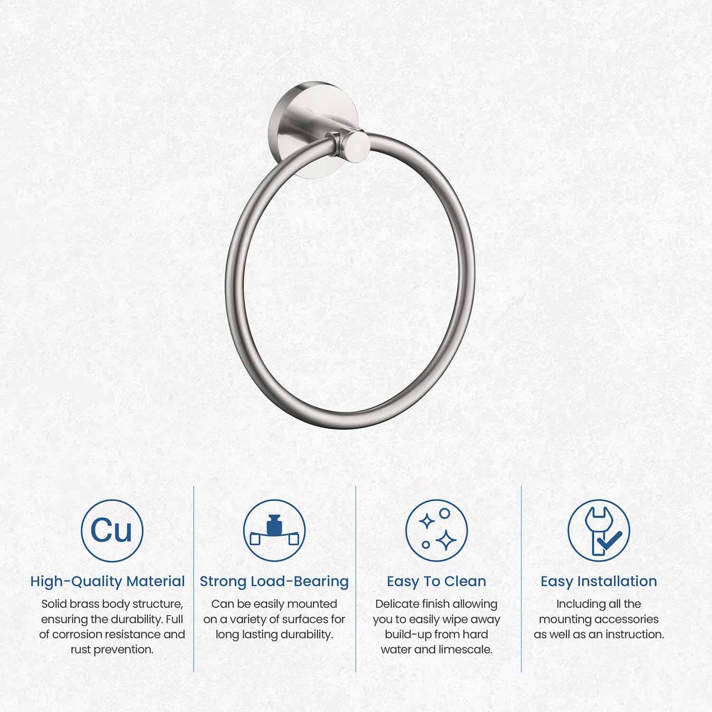 Stylish Brass Towel Ring AA260051