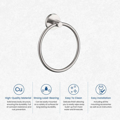 Stylish Brass Towel Ring AA260051