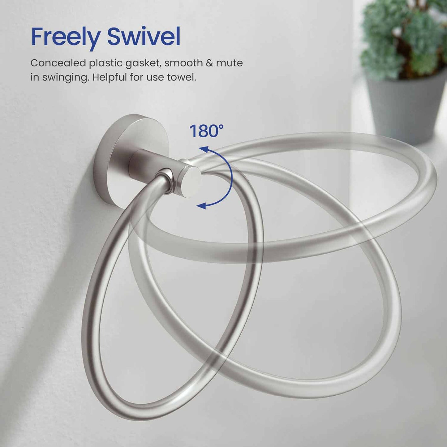 Stylish Brass Towel Ring AA260051