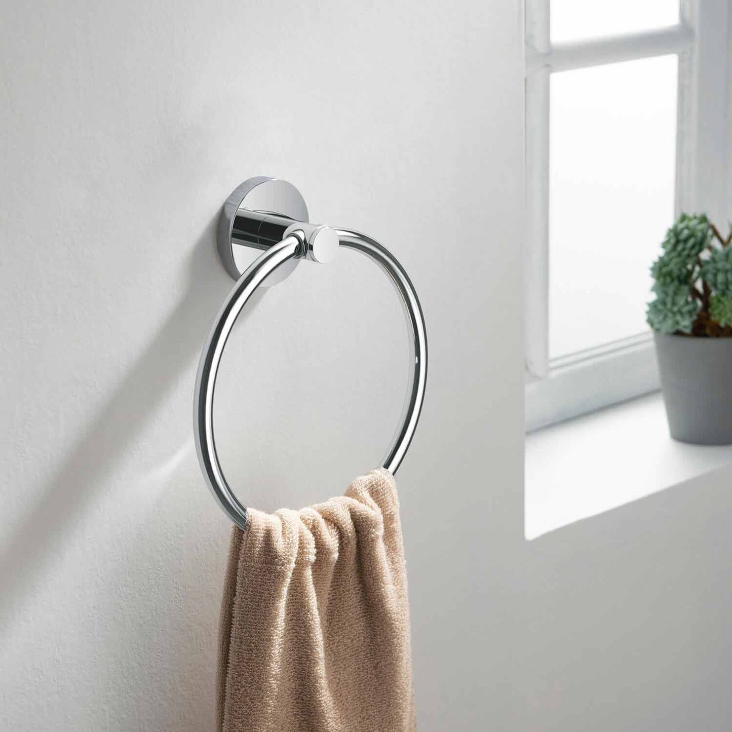 Stylish Brass Towel Ring AA260051