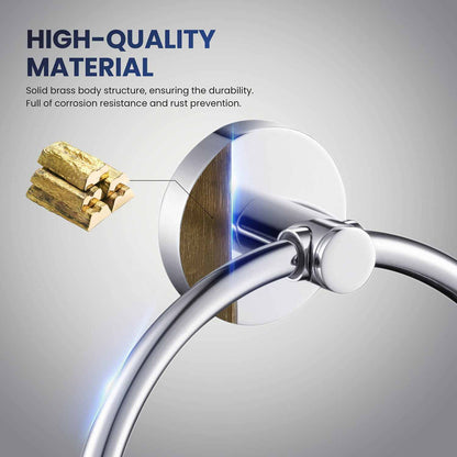 Stylish Brass Towel Ring AA260051