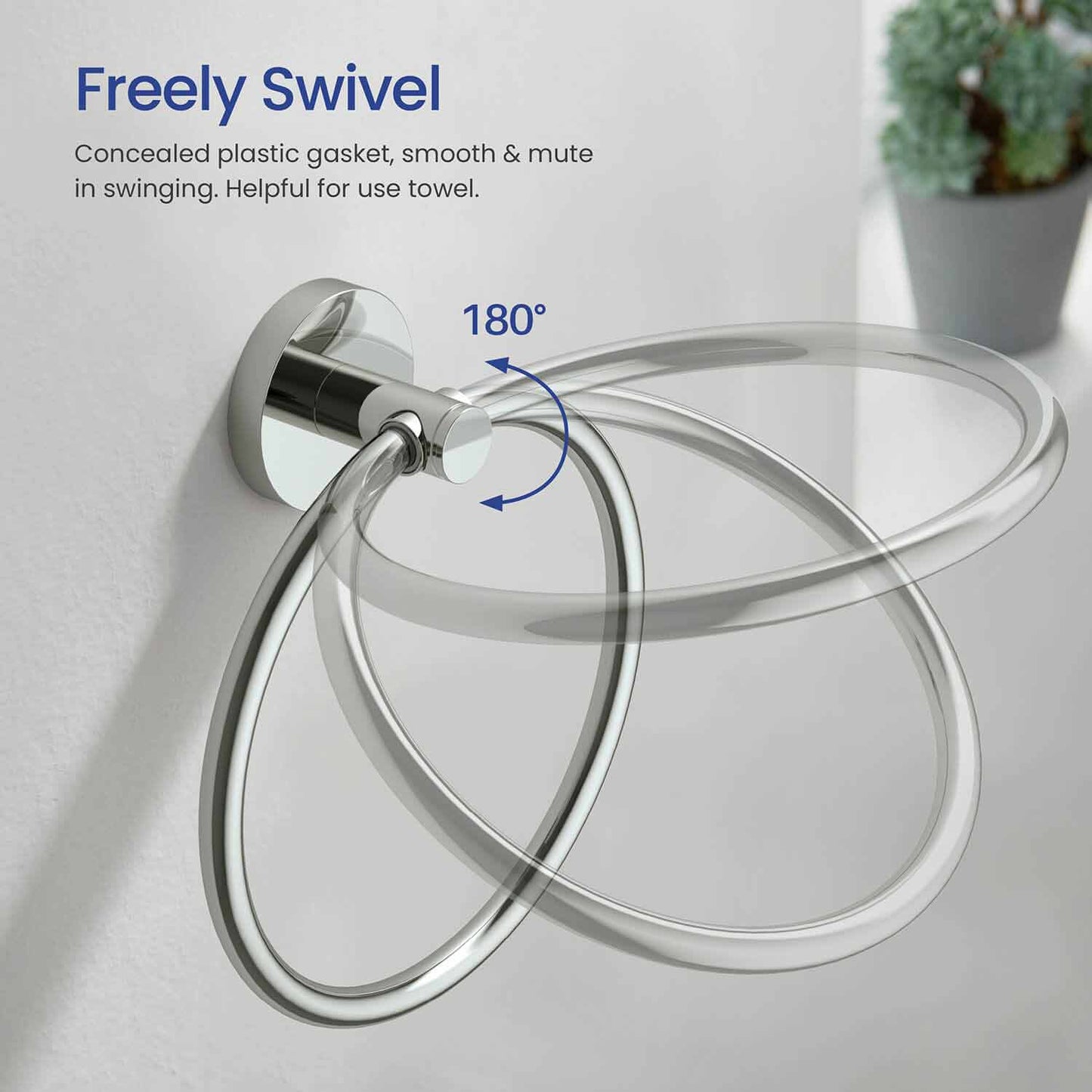 Stylish Brass Towel Ring AA260051