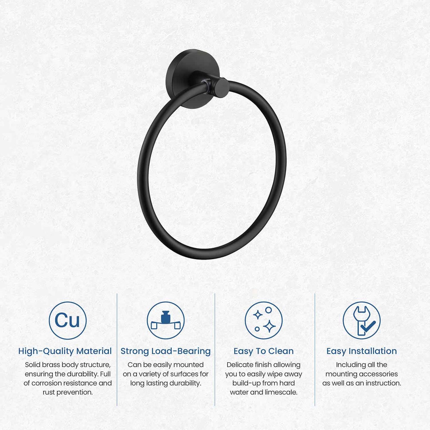 Stylish Brass Towel Ring AA260051