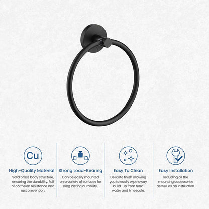 Stylish Brass Towel Ring AA260051
