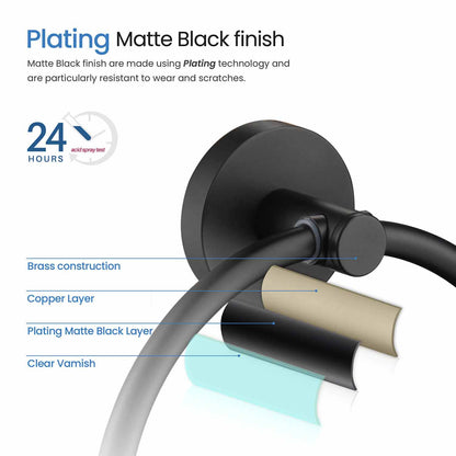 Stylish Brass Towel Ring AA260051
