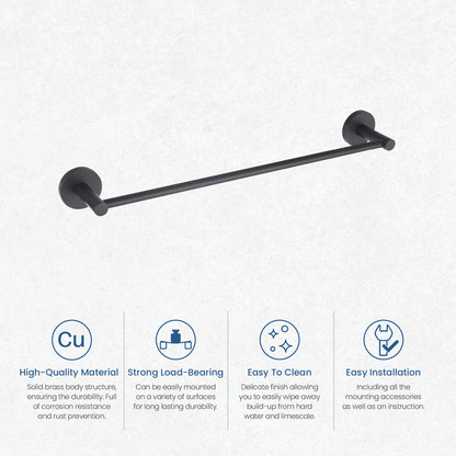 Orbis High-Quality Brass Towel Bar 450mm AA260052