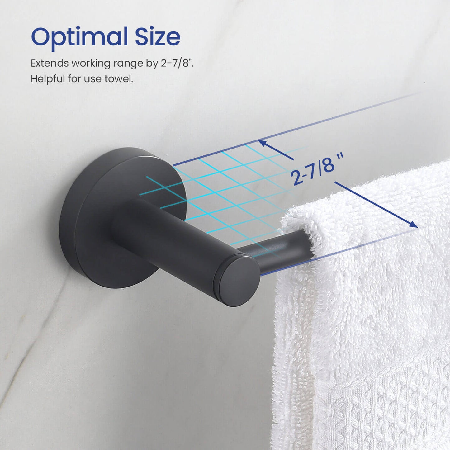 Orbis High-Quality Brass Towel Bar 450mm AA260052