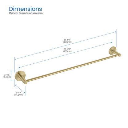 Orbis Luxury Brass Wall-Mounted Towel Bar AA260053