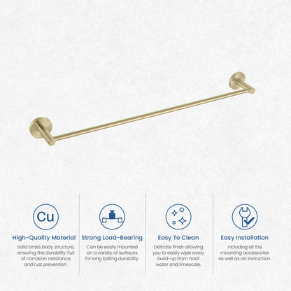 Orbis Luxury Brass Wall-Mounted Towel Bar AA260053