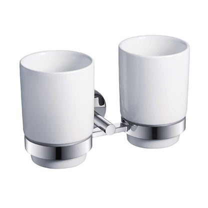 Wall-Mounted Ceramic Tumbler Holder for Modern Bathrooms AA320032