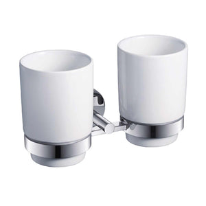 Wall-Mounted Ceramic Tumbler Holder for Modern Bathrooms AA320032