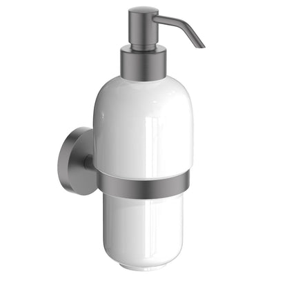 Blade Solid Brass Dispenser Holder With Ceramic Tumbler AA320038