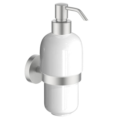 Blade Solid Brass Dispenser Holder With Ceramic Tumbler AA320038