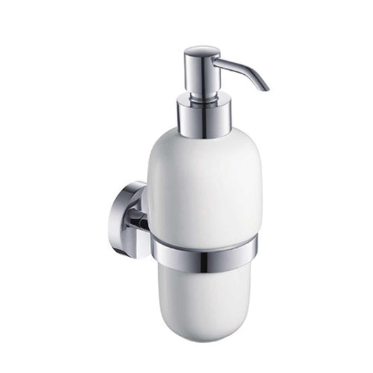 Blade Solid Brass Dispenser Holder With Ceramic Tumbler AA320038