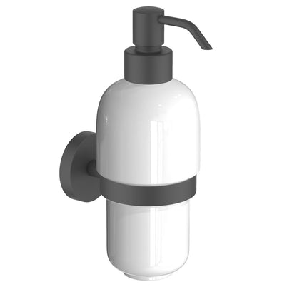 Blade Solid Brass Dispenser Holder With Ceramic Tumbler AA320038